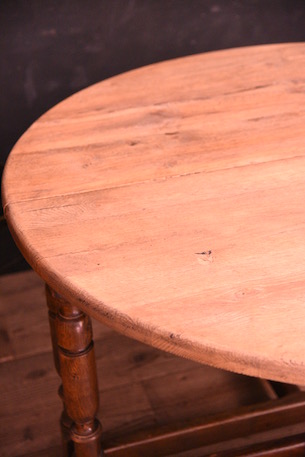 アンティーク　ラウンド　ダイニングテーブル　コンソール　フレンチ　木製