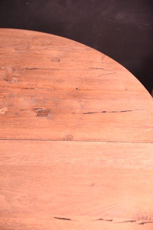 アンティーク　ラウンド　ダイニングテーブル　コンソール　フレンチ　木製