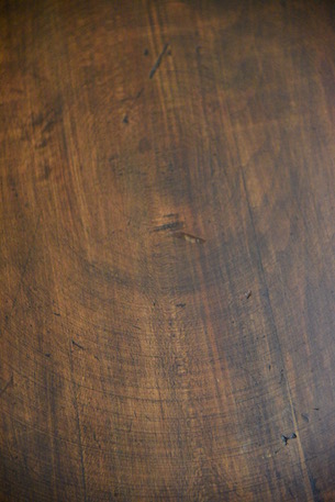 アンティーク　木製　ラウンド　サイドテーブル　フレンチ