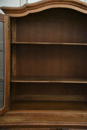 アンティーク　フレンチ　ガラス　キャビネット　ディスプレイキャビネット