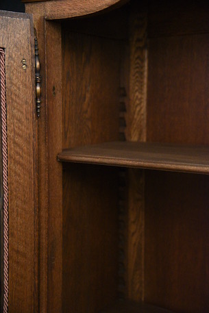 アンティーク　フレンチ　ガラス　キャビネット　ディスプレイキャビネット