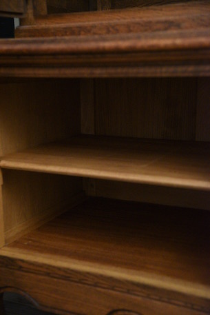 アンティーク　フレンチ　ガラス　キャビネット　ディスプレイキャビネット