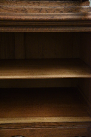 アンティーク　フレンチ　ガラス　キャビネット　ディスプレイキャビネット