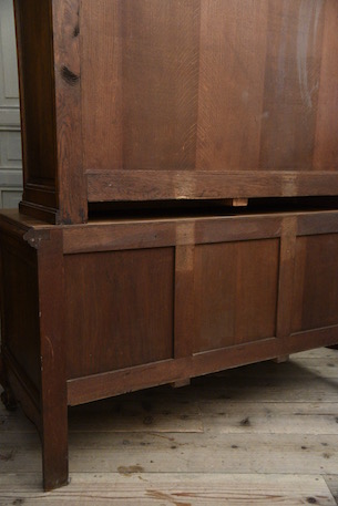 アンティーク　フレンチ　ガラス　キャビネット　ディスプレイキャビネット