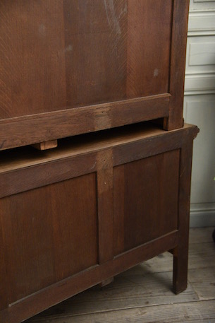 アンティーク　フレンチ　ガラス　キャビネット　ディスプレイキャビネット