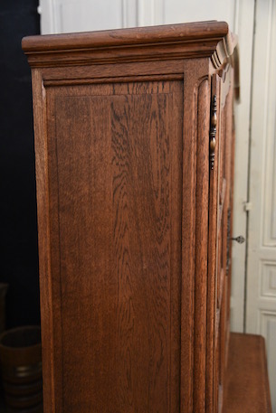 アンティーク　フレンチ　ガラス　キャビネット　ディスプレイキャビネット