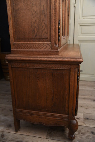 アンティーク　フレンチ　ガラス　キャビネット　ディスプレイキャビネット