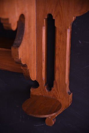 アンティーク　木製　ウォールラック　フレンチ