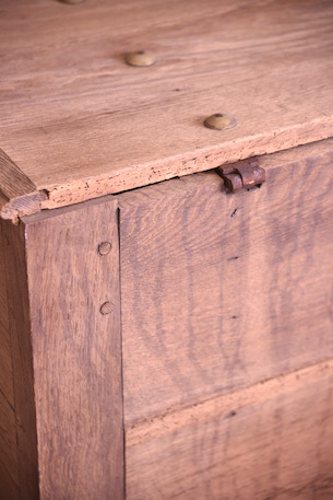 アンティーク　剥離　フレンチ　トランク　木製　木箱