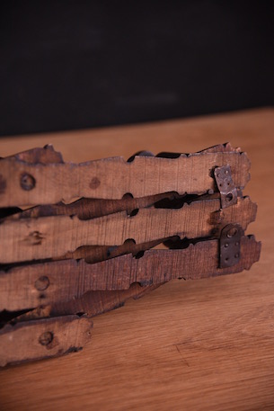 アンティーク　木製　コート　フック　バンブー　フレンチ