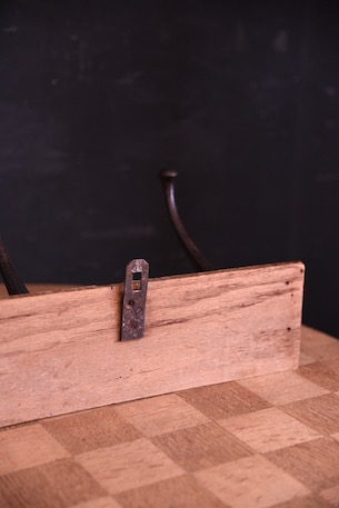 アンティーク　木製　コートフック　５連フック　フレンチ