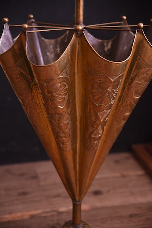 アンティーク　真鍮　アンブレラスタンド　傘立て　フレンチ　ブラス