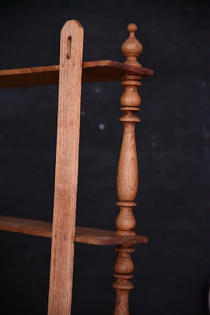 アンティーク　木製　ウォールラック　フレンチ　４段
