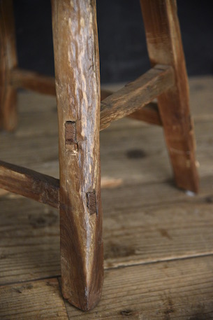 アンティーク　フレンチ　スツール　木製　腰掛け　ビンテージ 2