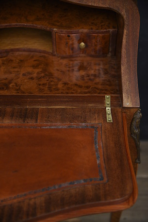 アンティーク　フレンチ　猫脚　ライティングビューロー　デスク　ルイ１５世
