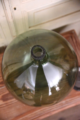 アンティーク　ワインボトル　デミジョンボトル　フレンチ　花瓶