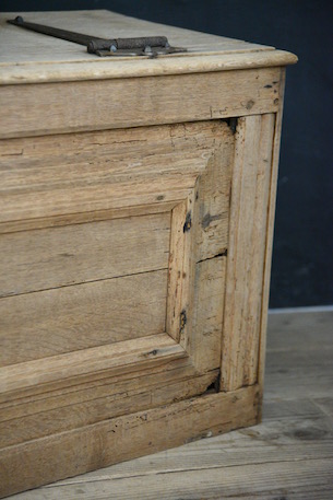 アンティーク　木製　トランク　ボックス　フレンチ　ベンチ