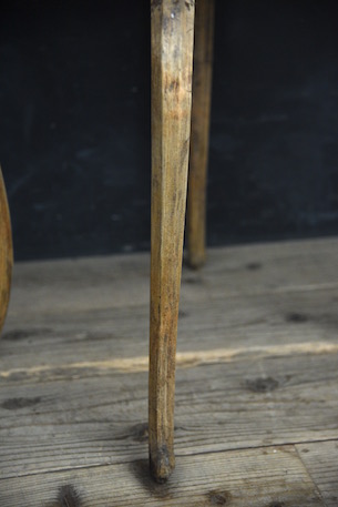 アンティーク　猫脚　サイドテーブル　ドロワーテーブル　剥離　フレンチ