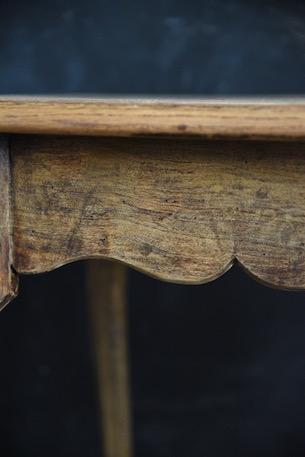 アンティーク　猫脚　サイドテーブル　ドロワーテーブル　剥離　フレンチ