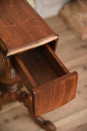 アンティーク　ドロップリーフテーブル　デスク　ワインテーブル　サイドテーブル