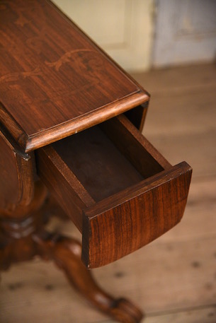 アンティーク　ドロップリーフテーブル　デスク　ワインテーブル　サイドテーブル