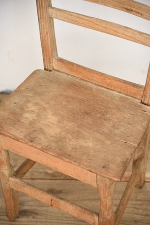 アンティーク　チェア　古い椅子　チャーチチェア　キッズチェア　腰掛け　フレンチ
