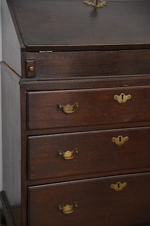 アンティーク　ライティングビューロー　イギリス　フレンチ　チェスト