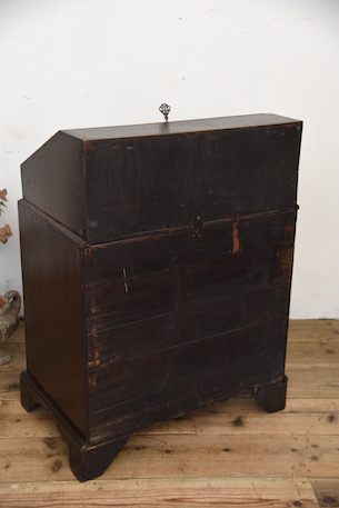 アンティーク　ライティングビューロー　イギリス　フレンチ　チェスト