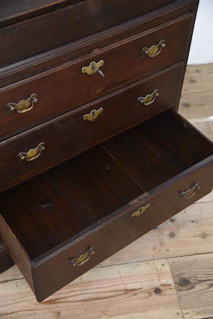 アンティーク　ライティングビューロー　イギリス　フレンチ　チェスト