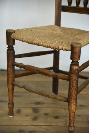 ビンテージ　チェア　藁座面　フランス ビンテージ チェア 藁座面 フランス