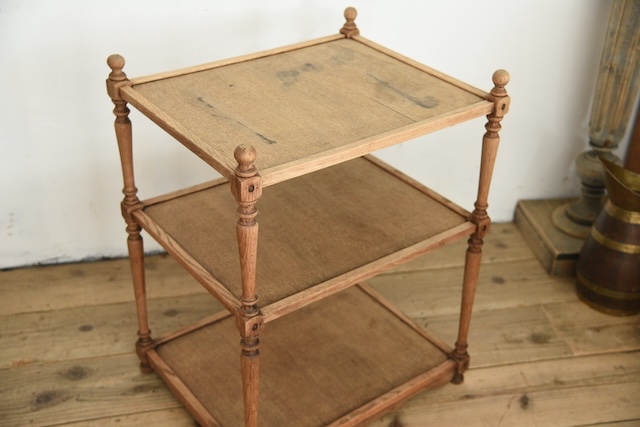 アンティーク　サイドテーブル　剥離　ティートレイ　ディスプレイ台　フレンチ