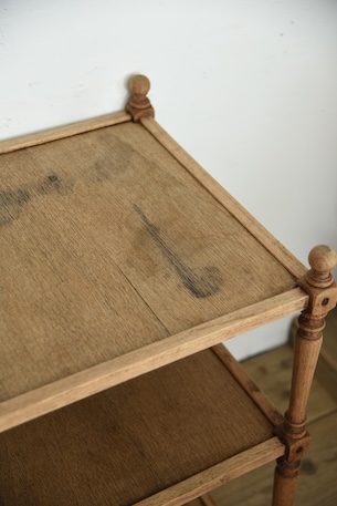 アンティーク　サイドテーブル　剥離　ティートレイ　ディスプレイ台　フレンチ