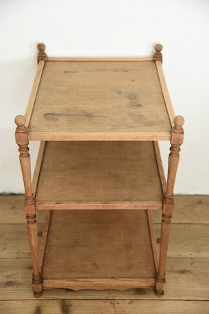 アンティーク　サイドテーブル　剥離　ティートレイ　ディスプレイ台　フレンチ