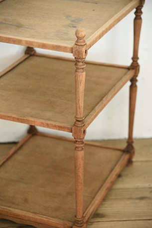 アンティーク　サイドテーブル　剥離　ティートレイ　ディスプレイ台　フレンチ