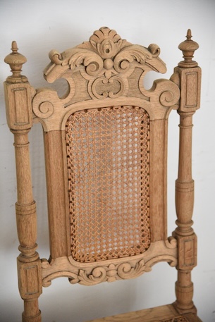 アンティーク　フレンチ　剥離　ダイニングチェア　木製チェア　１