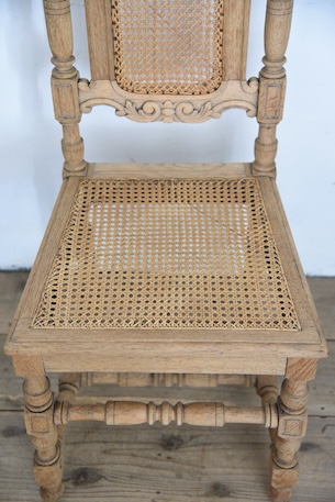 アンティーク　フレンチ　剥離　ダイニングチェア　木製チェア　１