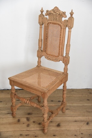 アンティーク　フレンチ　剥離　ダイニングチェア　木製チェア　１