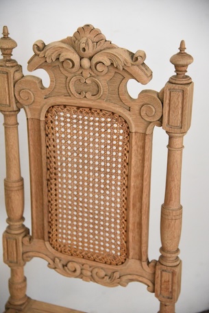 アンティーク　フレンチ　剥離　ダイニングチェア　木製チェア　１