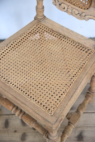 アンティーク　フレンチ　剥離　ダイニングチェア　木製チェア　１