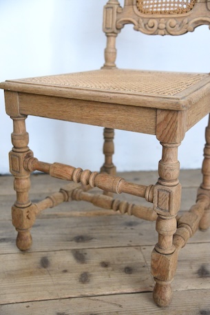 アンティーク　フレンチ　剥離　ダイニングチェア　木製チェア　１