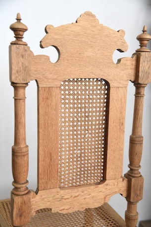 アンティーク　フレンチ　剥離　ダイニングチェア　木製チェア　２