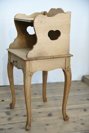 アンティーク　猫脚　ベッドサイドテーブル　剥離　フレンチ