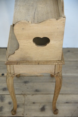 アンティーク　猫脚　ベッドサイドテーブル　剥離　フレンチ