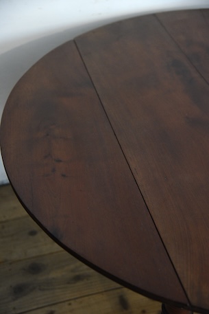 アンティーク　ドロップリーフテーブル　フレンチ　ダイニングテーブル