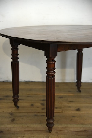 アンティーク　ドロップリーフテーブル　フレンチ　ダイニングテーブル