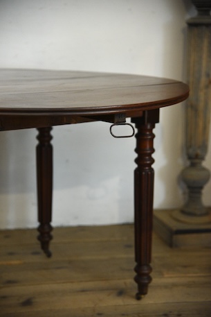 アンティーク　ドロップリーフテーブル　フレンチ　ダイニングテーブル