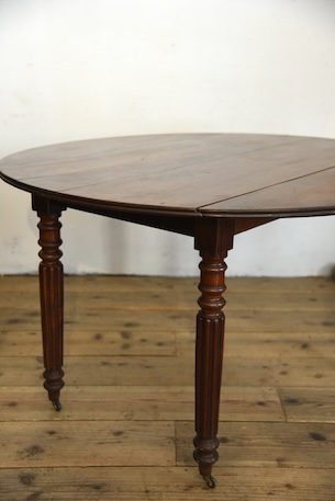 アンティーク　ドロップリーフテーブル　フレンチ　ダイニングテーブル