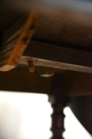 アンティーク　ドロップリーフテーブル　フレンチ　ダイニングテーブル