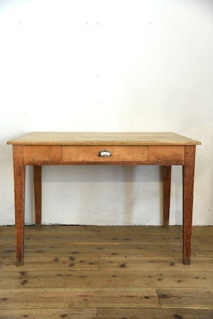 アンティーク　ドロワーテーブル　フレンチ　ダイニング　作業台