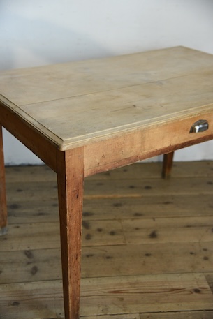 アンティーク　ドロワーテーブル　フレンチ　ダイニング　作業台